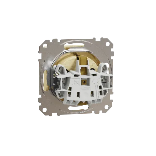 Розетка электрическая с крышкой, береза, Sedna Design SDD180024