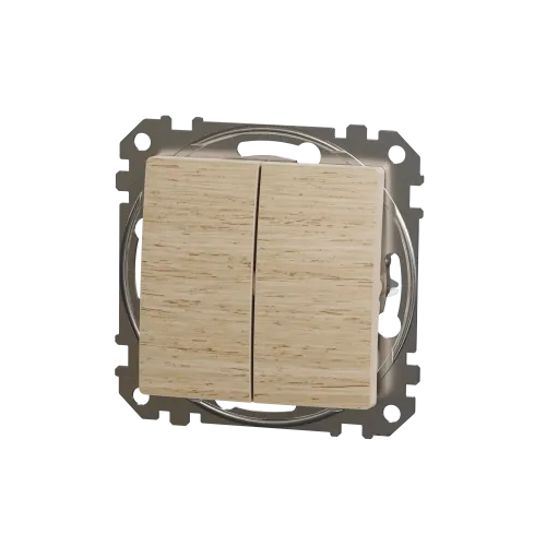 Проходной выключатель 2кл., берёза, Sedna Design Schneider Electric SDD180108U