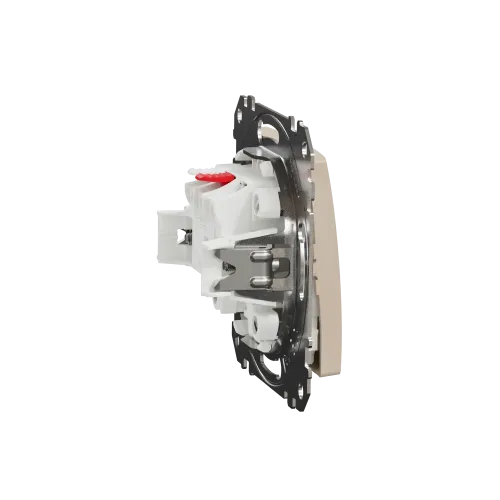 Кнопочный выключатель, берёза, Sedna Design Schneider Electric SDD180111U