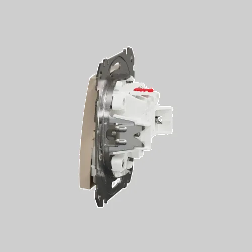 Кнопочный выключатель, берёза, Sedna Design Schneider Electric SDD180111U