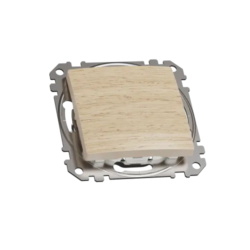 Кнопочный выключатель, берёза, Sedna Design Schneider Electric SDD180111U