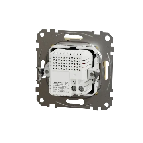 Розетка USB тип A+A, береза, Sedna Design SDD180401