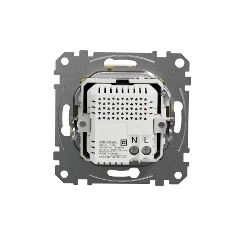 Розетка USB тип A+A, береза, Sedna Design SDD180401
