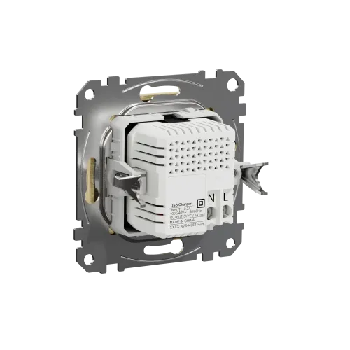 Розетка USB тип A+A, береза, Sedna Design SDD180401