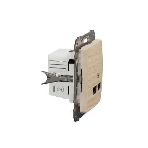 USB розетка A+C, берёза, Sedna Design Schneider Electric SDD180405U