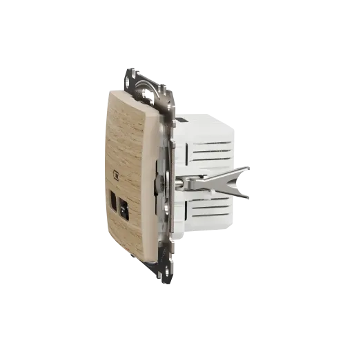 USB розетка A+C, берёза, Sedna Design Schneider Electric SDD180405U
