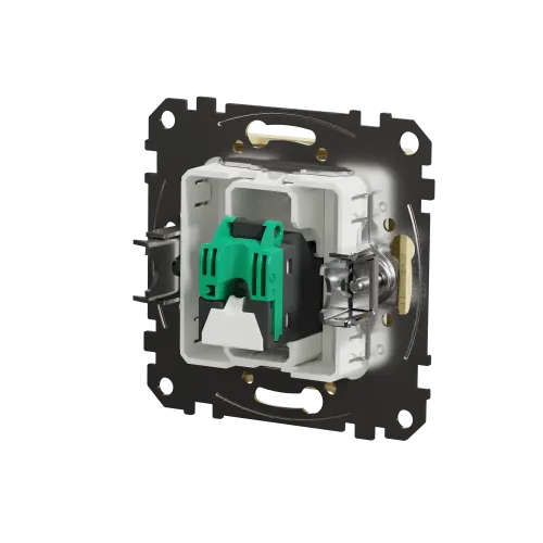 Компьютерная розетка RJ45 кат. 5е UTP, береза, Sedna Design SDD180451