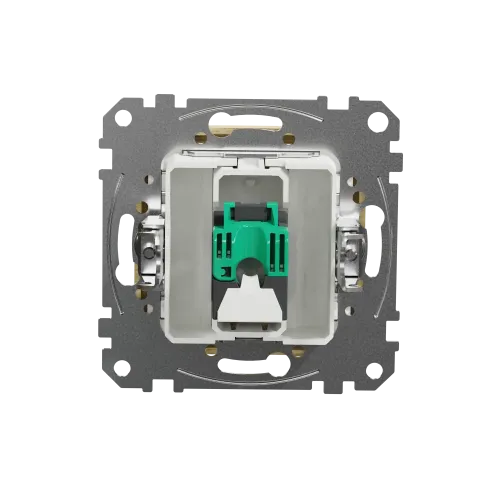 Компьютерная розетка RJ45 кат. 5е UTP, береза, Sedna Design SDD180451