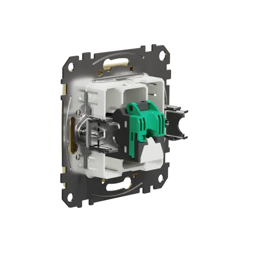 Компьютерная розетка RJ45 кат. 5е UTP, береза, Sedna Design SDD180451