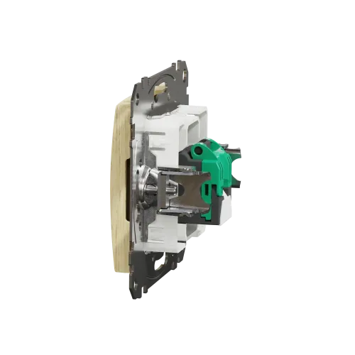 Компьютерная розетка RJ45 кат. 5е UTP, береза, Sedna Design SDD180451