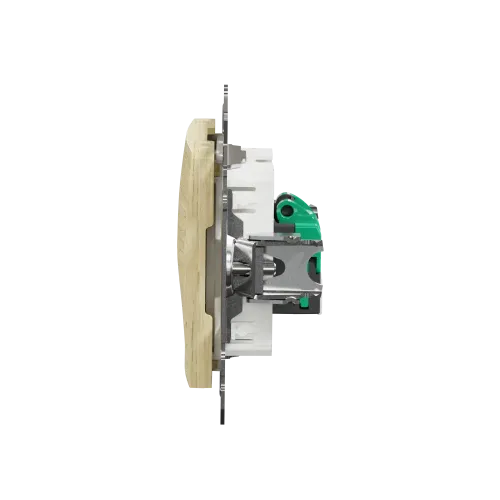 Компьютерная розетка RJ45 кат. 5е UTP, береза, Sedna Design SDD180451
