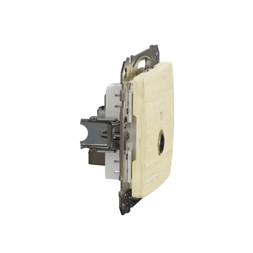 Розетка телевизионная конечная, береза, Sedna Design SDD180471