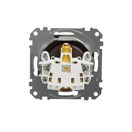 Розетка с заземлением, венге, Sedna Design Schneider Electric SDD181022U