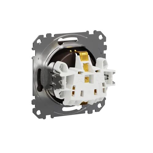 Розетка с заземлением, венге, Sedna Design Schneider Electric SDD181022U