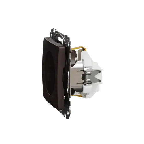 Розетка с заземлением, венге, Sedna Design Schneider Electric SDD181022U