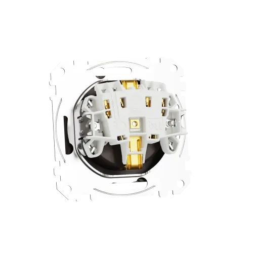 Розетка с заземлением, венге, Sedna Design Schneider Electric SDD181022U