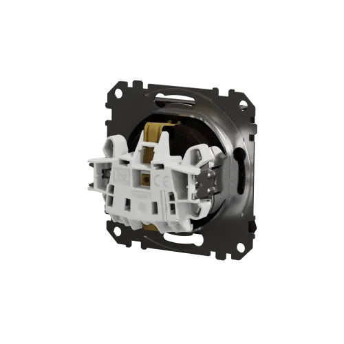 Розетка электрическая с крышкой, венге, Sedna Design SDD181024