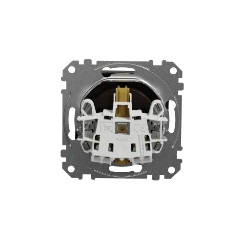 Розетка электрическая с крышкой, венге, Sedna Design SDD181024