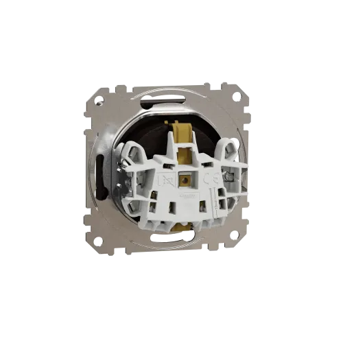 Розетка электрическая с крышкой, венге, Sedna Design SDD181024