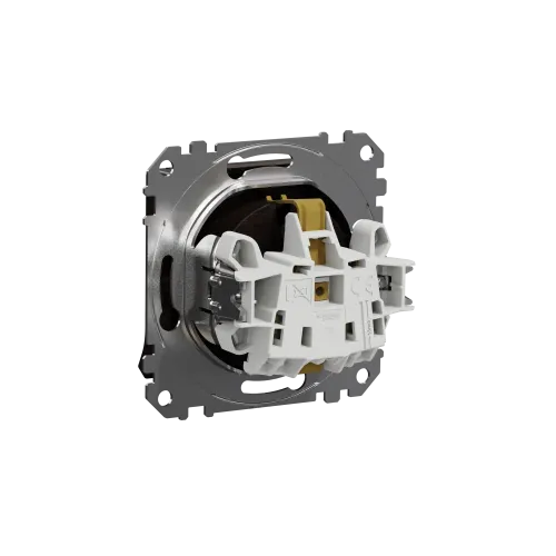 Розетка электрическая с крышкой, венге, Sedna Design SDD181024