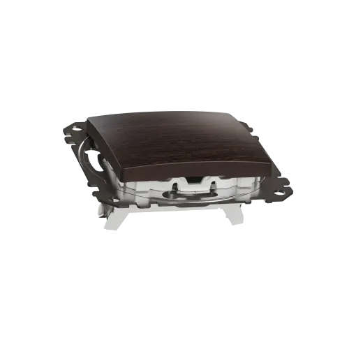 Одноклавишный выключатель, венге, Sedna Design Schneider Electric SDD181101U