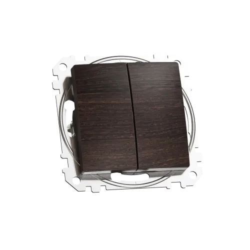 Двухклавишный выключатель, венге, Sedna Design Schneider Electric SDD181105U