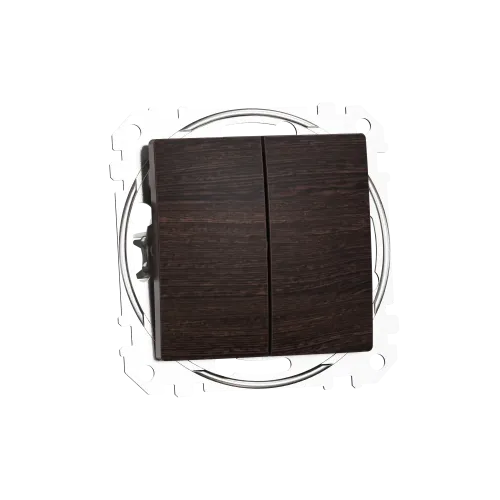 Двухклавишный выключатель, венге, Sedna Design Schneider Electric SDD181105U