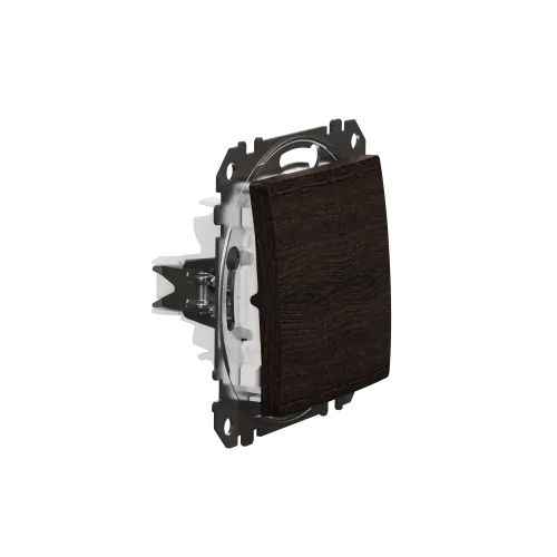 Выключатель проходной 2 клавишный, венге, Sedna Design SDD181108