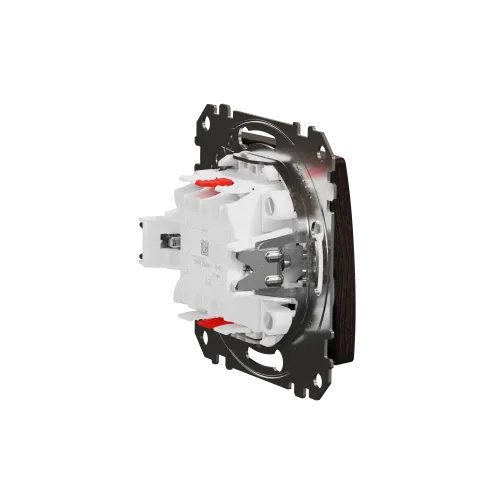 Выключатель проходной 2 клавишный, венге, Sedna Design SDD181108