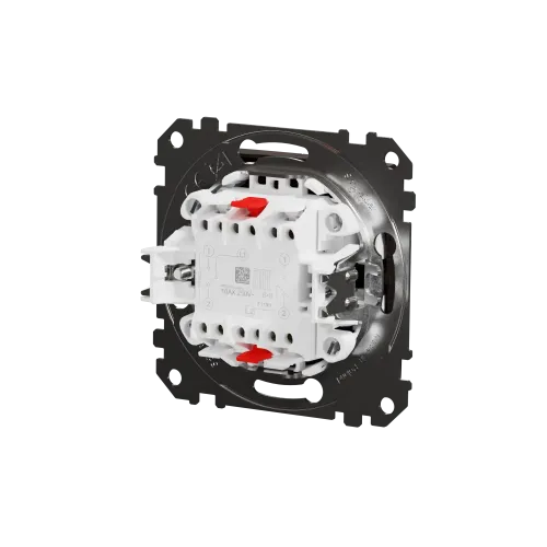 Выключатель проходной 2 клавишный, венге, Sedna Design SDD181108