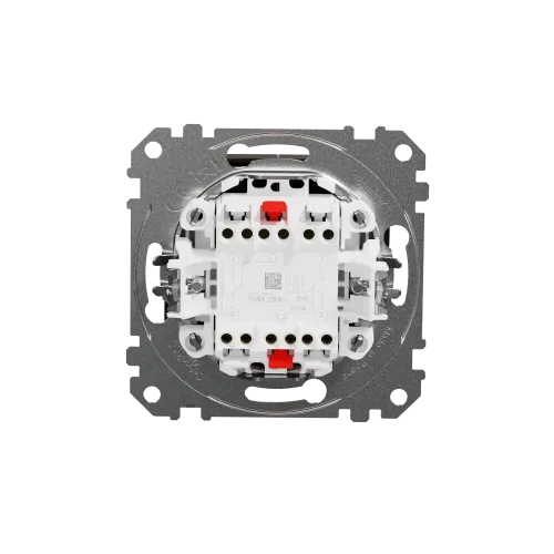 Выключатель проходной 2 клавишный, венге, Sedna Design SDD181108