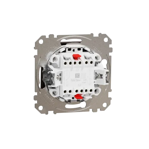 Выключатель проходной 2 клавишный, венге, Sedna Design SDD181108