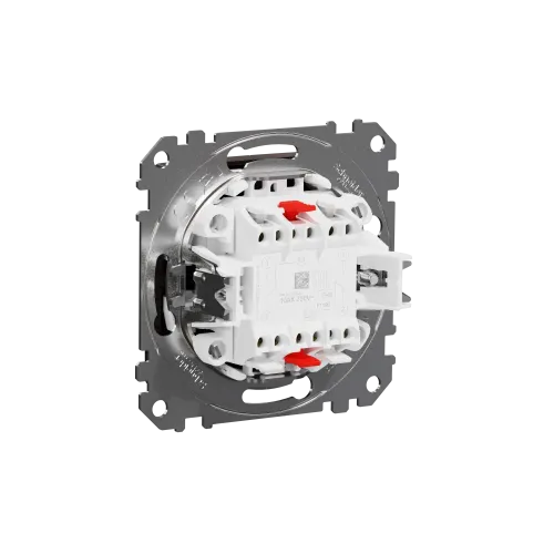 Выключатель проходной 2 клавишный, венге, Sedna Design SDD181108