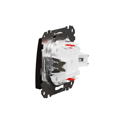 Выключатель проходной 2 клавишный, венге, Sedna Design SDD181108