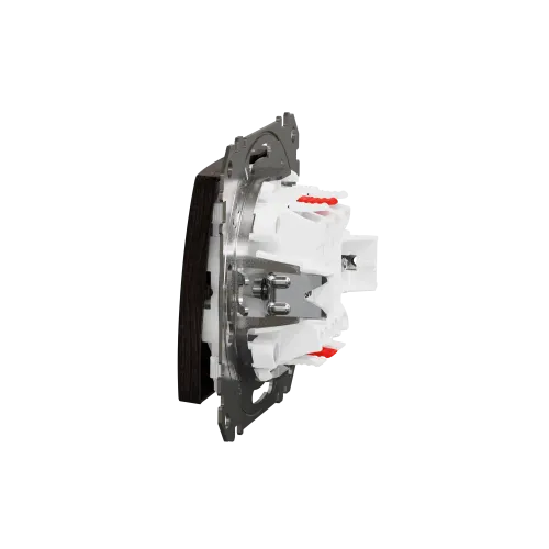 Выключатель проходной 2 клавишный, венге, Sedna Design SDD181108
