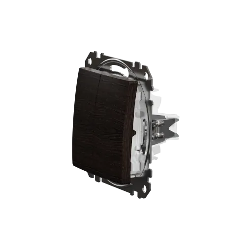 Выключатель проходной 2 клавишный, венге, Sedna Design SDD181108