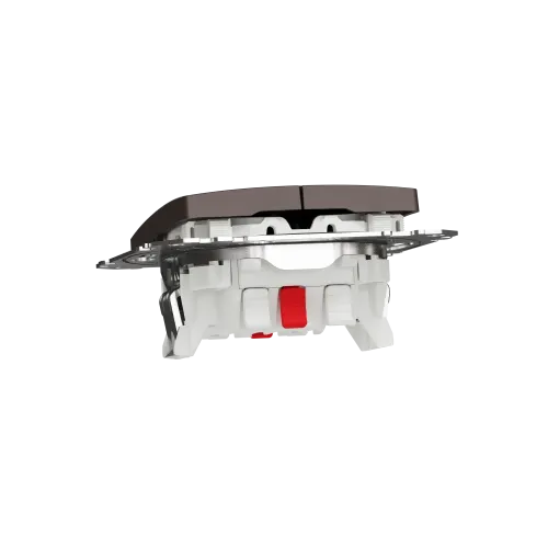Проходной выключатель 2кл., венге, Sedna Design Schneider Electric SDD181108U