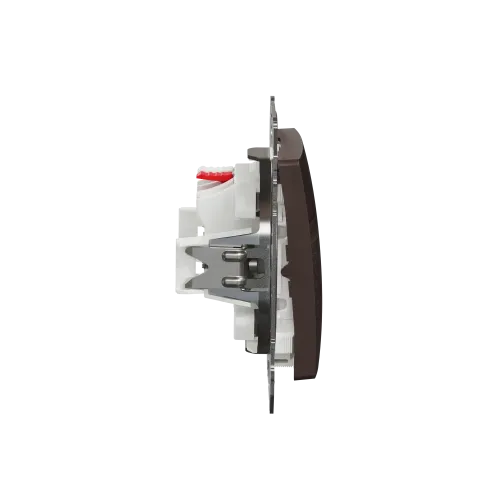 Кнопочный выключатель, венге, Sedna Design Schneider Electric SDD181111U