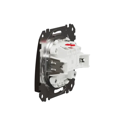 Кнопочный выключатель, венге, Sedna Design Schneider Electric SDD181111U