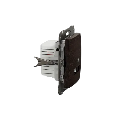Розетка USB тип A+A, венге, Sedna Design SDD181401