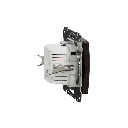 Розетка USB тип A+A, венге, Sedna Design SDD181401