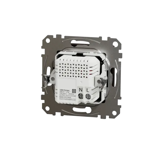 Розетка USB тип A+A, венге, Sedna Design SDD181401