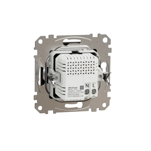 Розетка USB тип A+A, венге, Sedna Design SDD181401