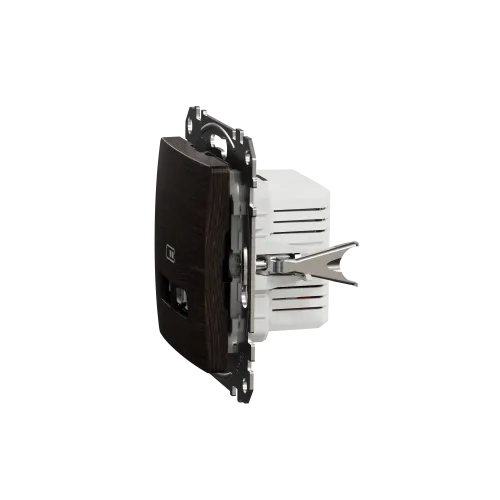Розетка USB тип A+A, венге, Sedna Design SDD181401