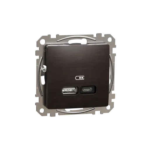USB розетка A+C, венге, Sedna Design Schneider Electric SDD181405U