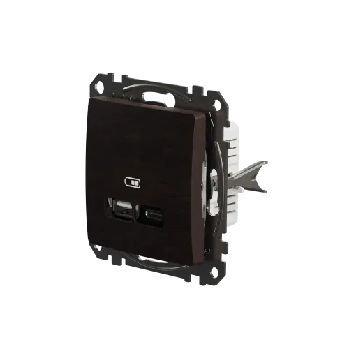 USB розетка A+C, венге, Sedna Design Schneider Electric SDD181405U