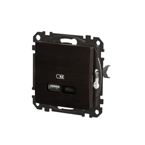 USB розетка A+C, венге, Sedna Design Schneider Electric SDD181405U