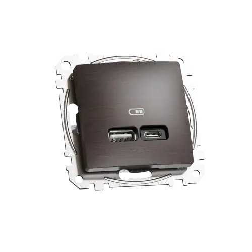 USB розетка A+C, венге, Sedna Design Schneider Electric SDD181405U