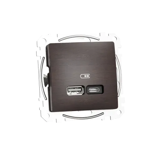 USB розетка A+C, венге, Sedna Design Schneider Electric SDD181405U