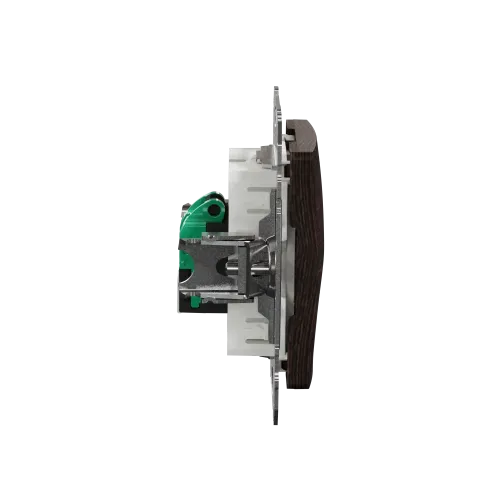 Компьютерная розетка RJ45 кат. 5е UTP, венге, Sedna Design SDD181451